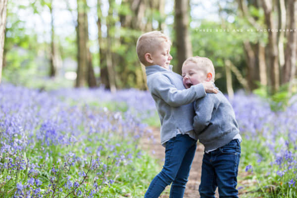two little brothers photographed at Riverhill gardens Sevenoaks for family photoshoot